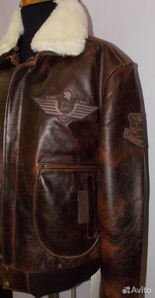 Куртка Пилот Кожа Буйвола Купить Мужская