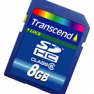 Карты памяти SD Transcend 8GB Class 6