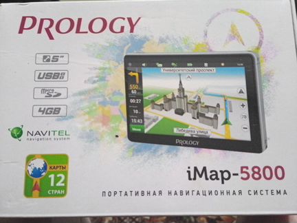 Портативная навигационная система Prology iMap-580