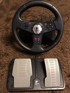 Продам игровой руль Logitech racing wheel