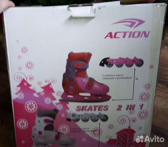 Ролики Коньки2 в 1