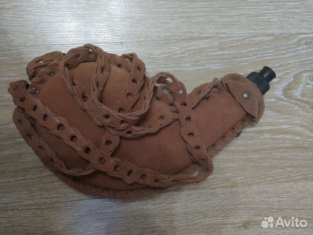 Продам фляжку охотника из натуральной замши