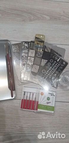 Стемпинг,фрезы,кисти