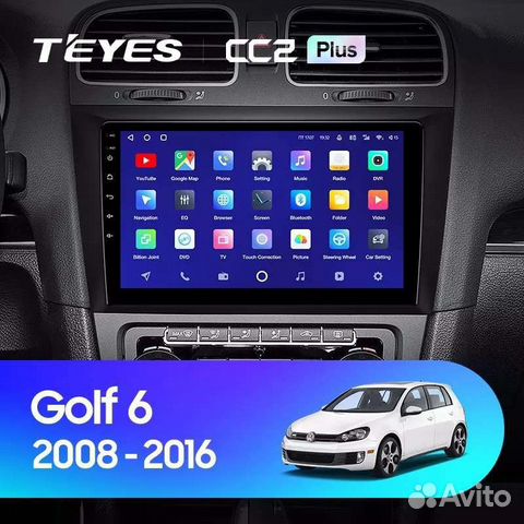 Магнитола Teyes Volkswagen Golf 6 2008-2016 CC2+