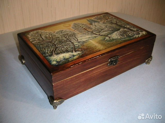 Деревянная шкатулка (ручная роспись)