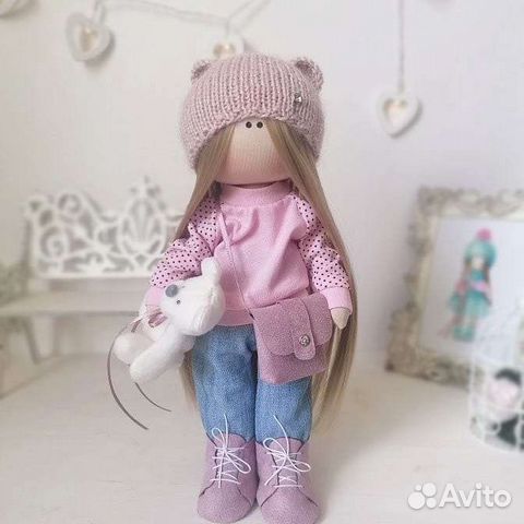 Текстильная кукла ручной работы