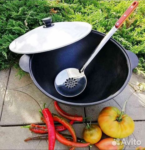 Казаны Узбекистан шлифованные с крышкой