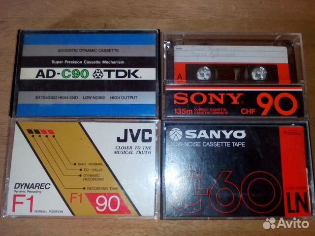 Аудио-кассеты (винтаж) Сhrome TDK/Denon/Sony