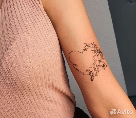 Тату: мини, надписи, графика