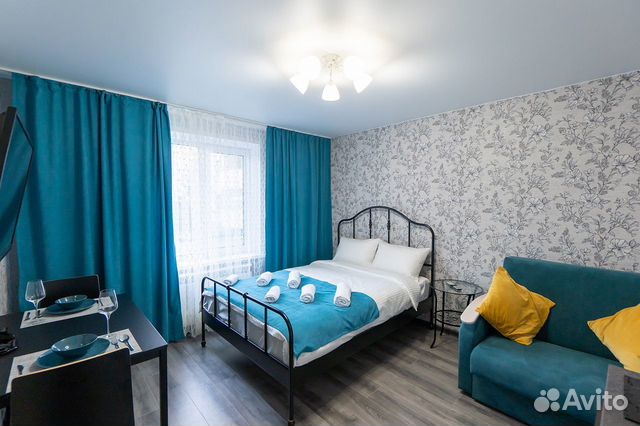 

Квартира-студия, 23 м², 2 кровати