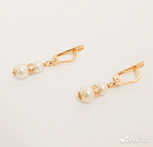 Серьги Золото 585 Красный 3,46г