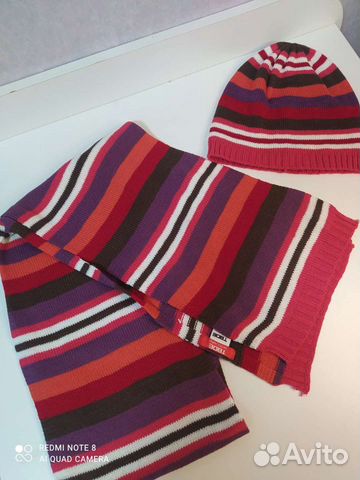 Комплект шапка, шарф