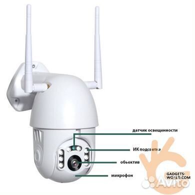 Видеокамера уличная поворотная WI-FI