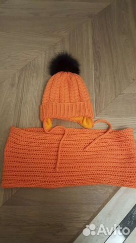 Комплект шапка и снуд для девочки