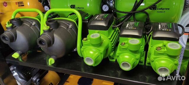 Насосы поверхностные садовые denzel, сибртех
