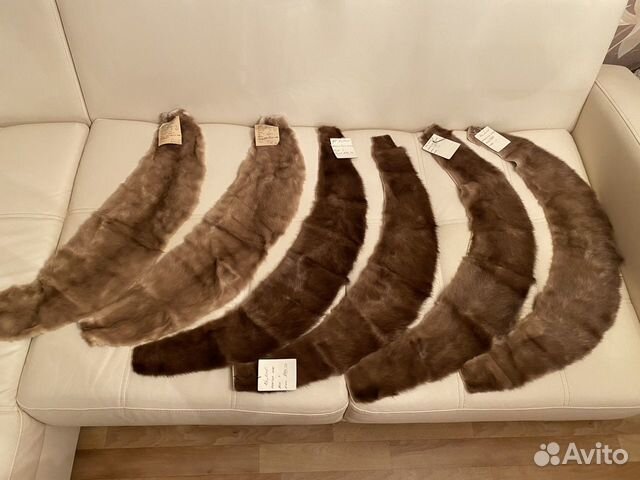 Шкурка животного. Воротники норка и песец