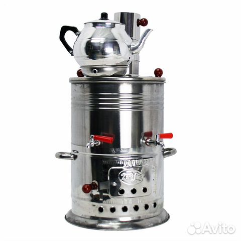 Самовар турецкий,дровяной с заварочным отделением