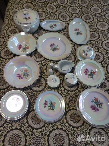 Сервиз столовый фарфор гдр Кольдиц Заксониа
