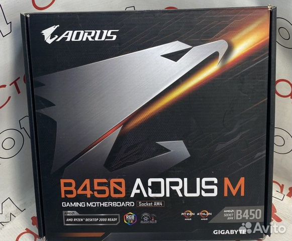 Материнская плата gigabyte B450 aorus M AM4