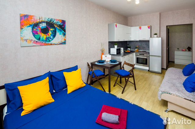 

Квартира-студия, 29 м², 2 кровати