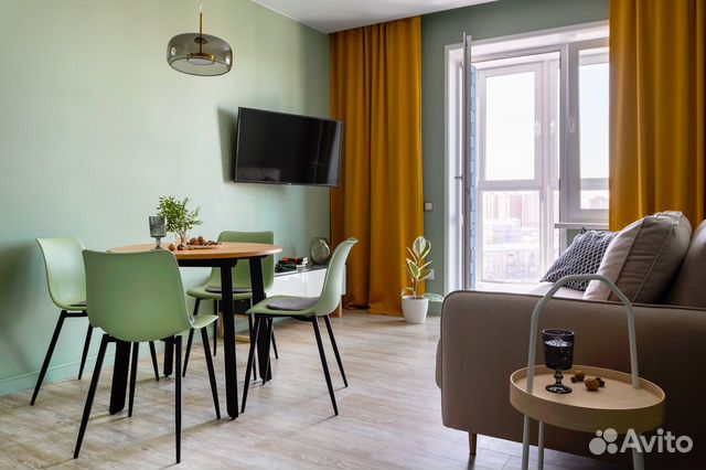 

1-к. квартира, 43,6 м², 2 кровати