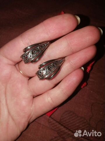 Серьги и брошь