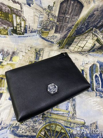 Мужской кожаный клатч