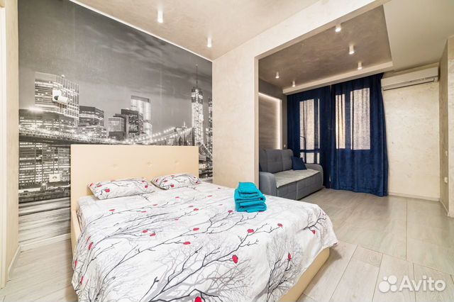 

Квартира-студия, 46 м², 2 кровати