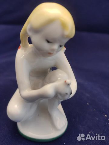 Юный скульптор фарфор статуэтка лфз СССР девочка