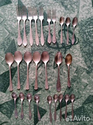 Вилки ложки мельхиор