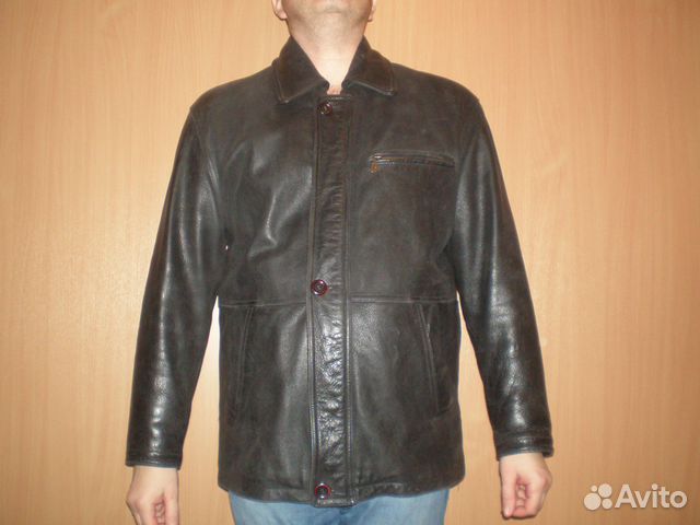 Куртка кожаная размер XL 50-52