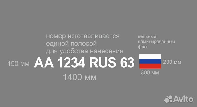 Изготовление номеров на лодку, катер с флагом