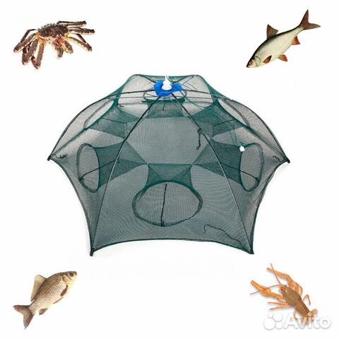 Раколовка зонт на 6 входов (автоматическая)