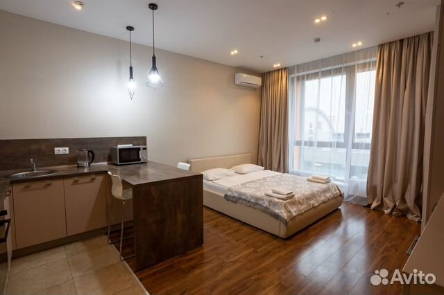 

Квартира-студия, 34 м², 1 кровать