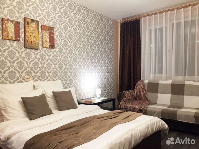 

1-к. квартира, 42 м², 2 кровати