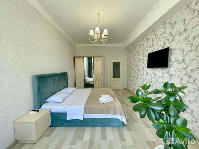

1-к. квартира, 52 м², 2 кровати