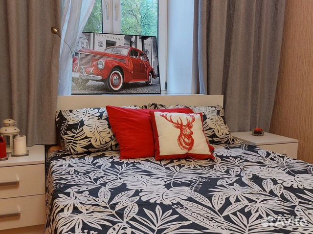 

1-к. квартира, 44 м², 3 кровати