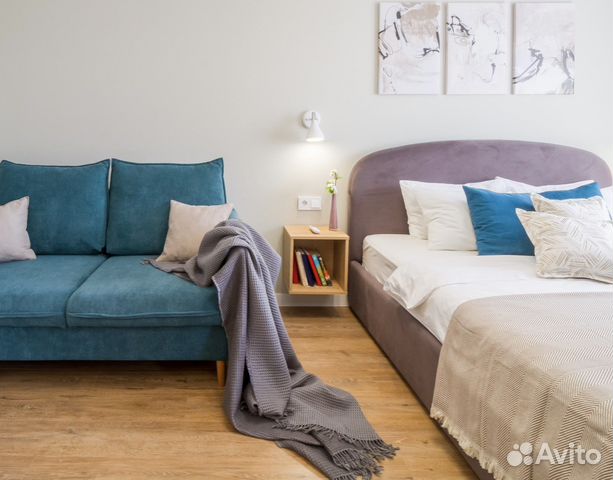 

Квартира-студия, 35 м², 2 кровати