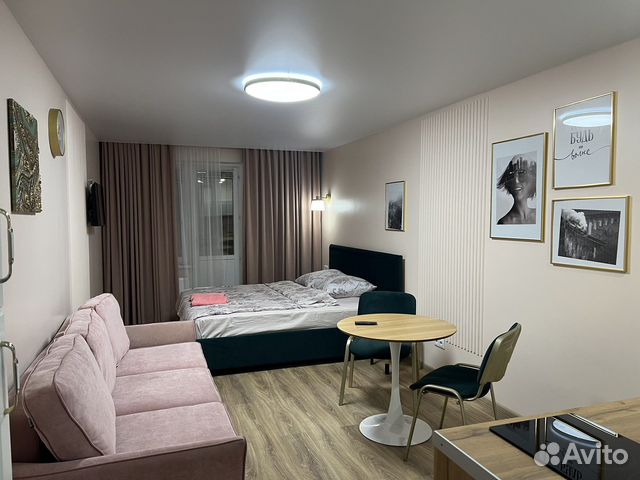 

Квартира-студия, 29 м², 2 кровати