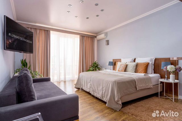 

1-к. квартира, 45 м², 2 кровати