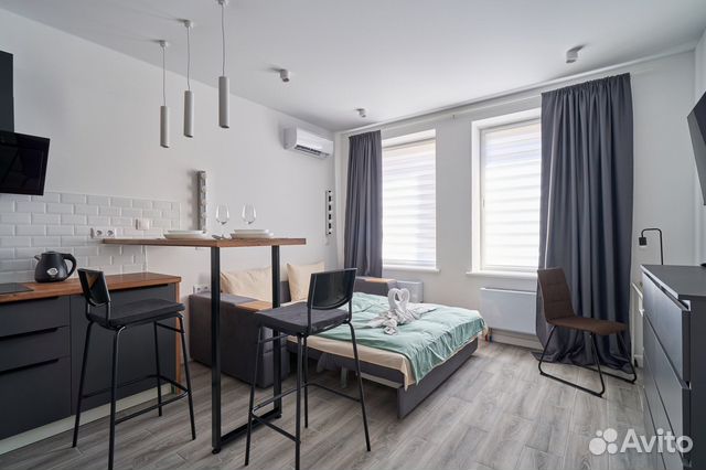 

Квартира-студия, 28 м², 1 кровать