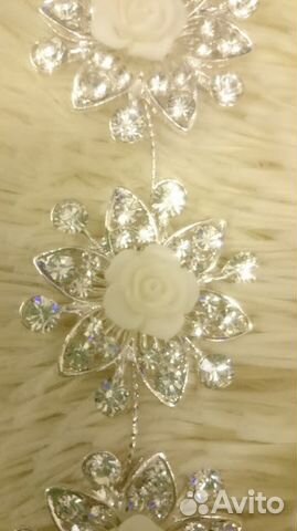 Заколка диадема для волос новая new, свадебная