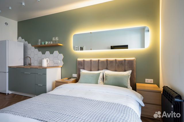 

Квартира-студия, 30 м², 1 кровать