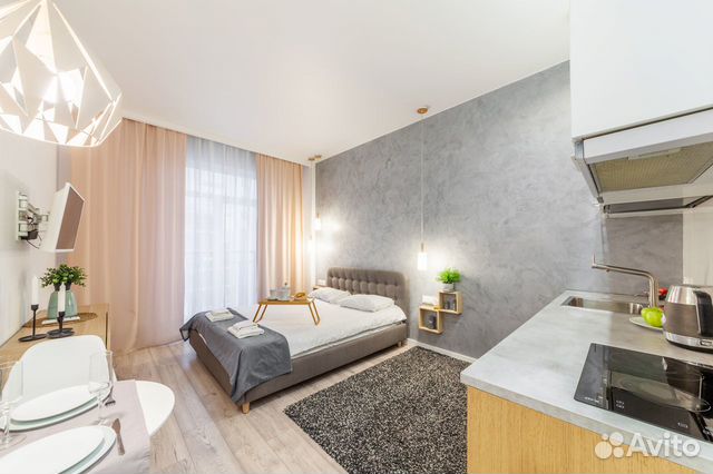 

Квартира-студия в апарт-отеле, 24 м², 1 кровать