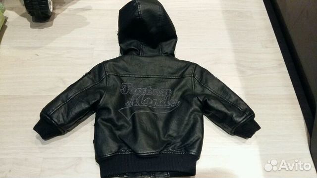 Куртка кожаная Tout 1 monde р.80см Куртка кожаная Tout 1 monde р.80см