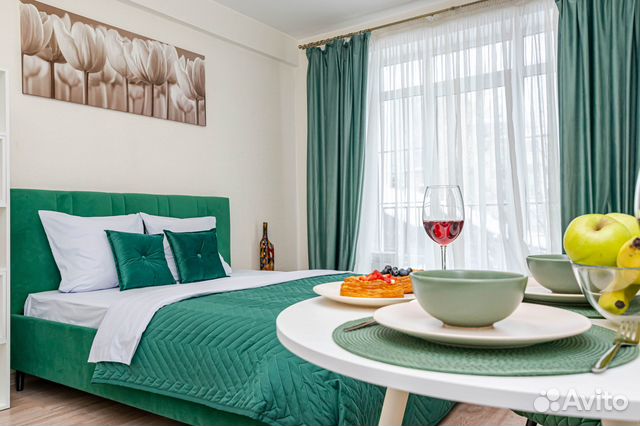 

Квартира-студия, 25 м², 2 кровати
