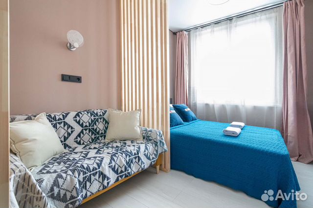 

Квартира-студия, 15 м², 2 кровати