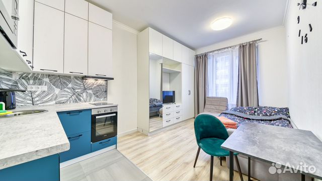 

Квартира-студия, 25 м², 2 кровати