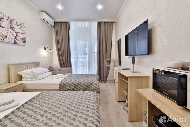 

Квартира-студия, 18 м², 2 кровати