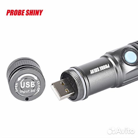 Фонарь светодиодный с зарядкой от USB Фонарь светодиодный с зарядкой от USB